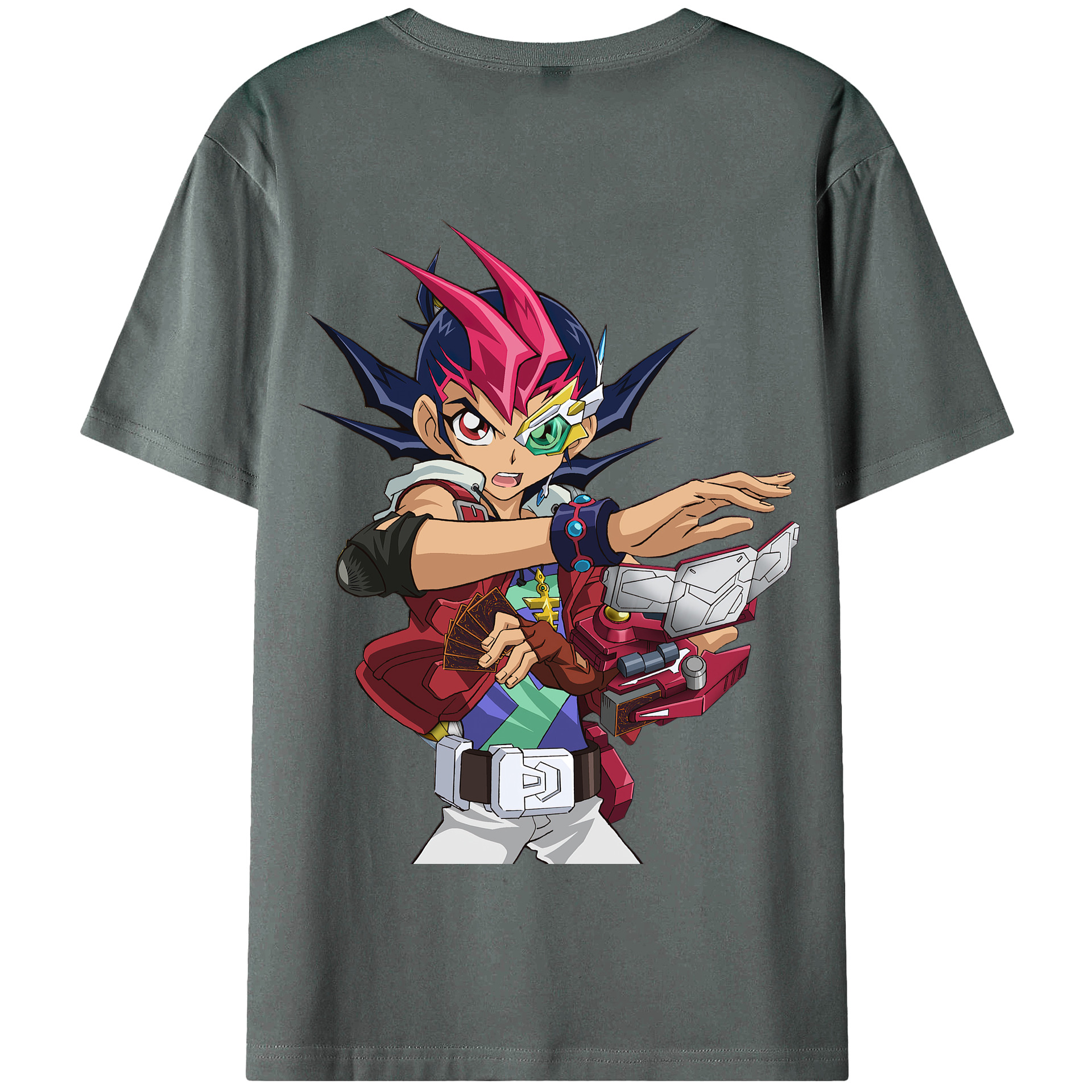 （画像用） 遊☆戯☆王 Yu-Gi-Oh! 綿100％半袖Tシャツ（背面プリント）
